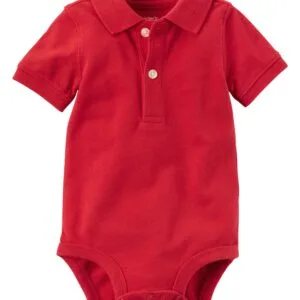 Body Tipo Polo Rojo