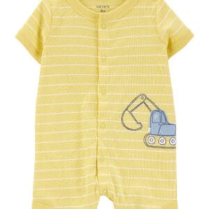 Enterizo Masculino Amarillo Rayas Blancas Carter's