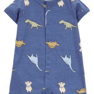 Enterizo Masculino Azul Estampado Dinosaurios Carter's