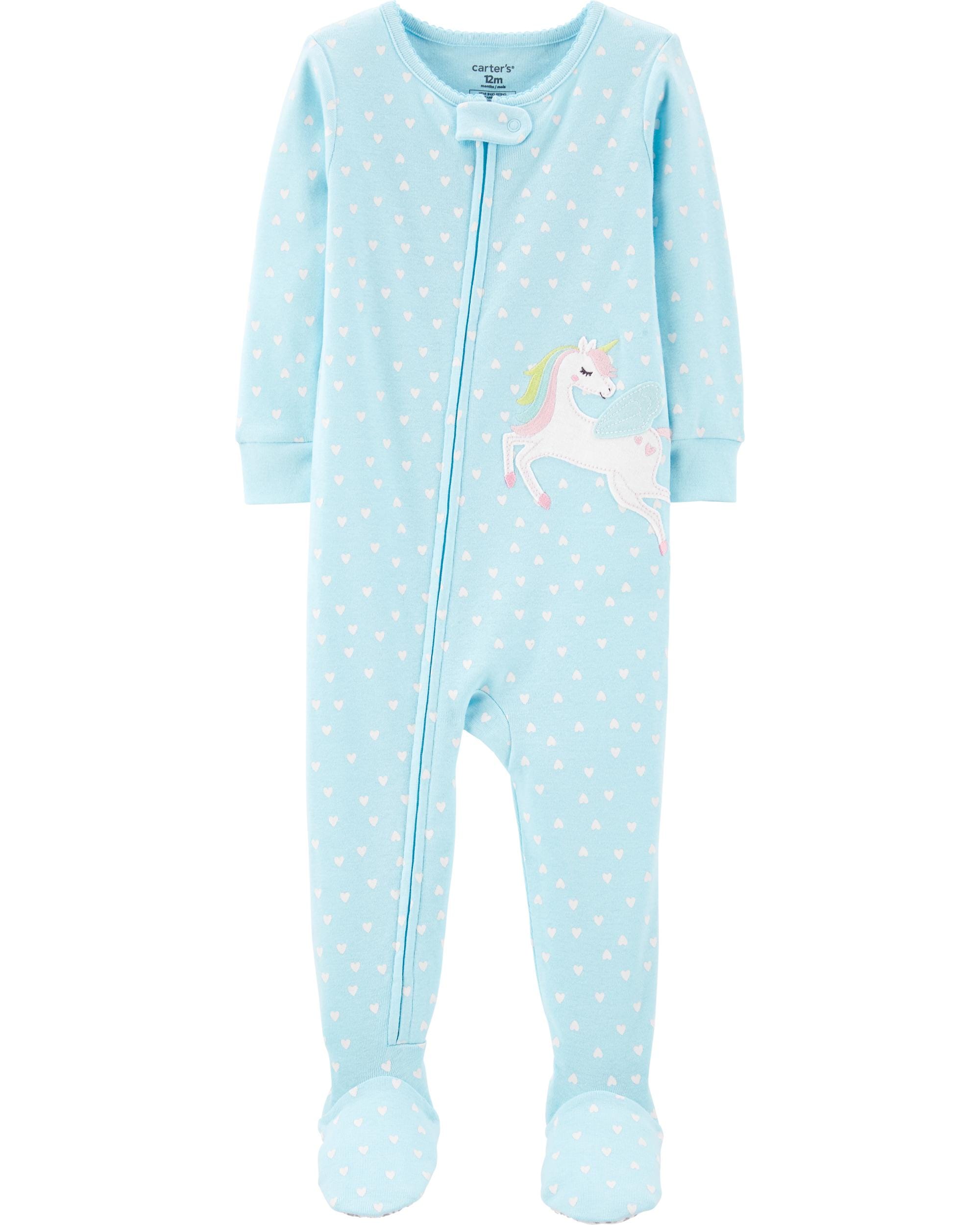 Pijama Enteriza Azul Unicornio