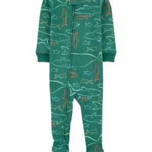 Pijama Enteriza Verde Tiburón