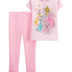 Pijama De 2 Piezas Rosada Estampado Carter's