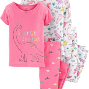 Set de 2 Pijamas De 2 Piezas Femeninas Dinosaurios Oferta Carter's