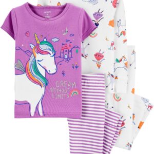 Set de 2 Pijamas De 2 Piezas Femeninas Lila Unicornio Oferta Carter's