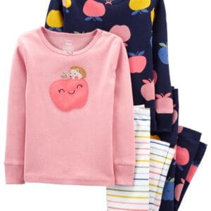 Set de 2 Pijamas Femenina Estampado Manzanas Carter´s