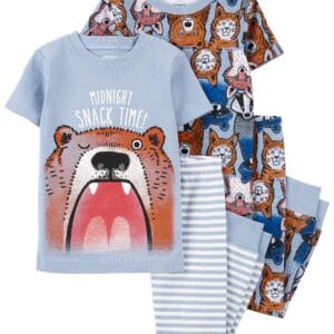 Set de 2 Pijamas Masculina Estampadas Oso y Gatos Carter´s
