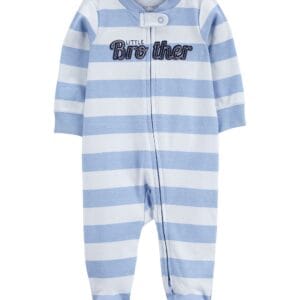 Pijama Enteriza Azul A Rayas