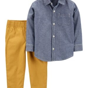 Set de 2 Piezas Pantalón Y Camisa Manga Larga