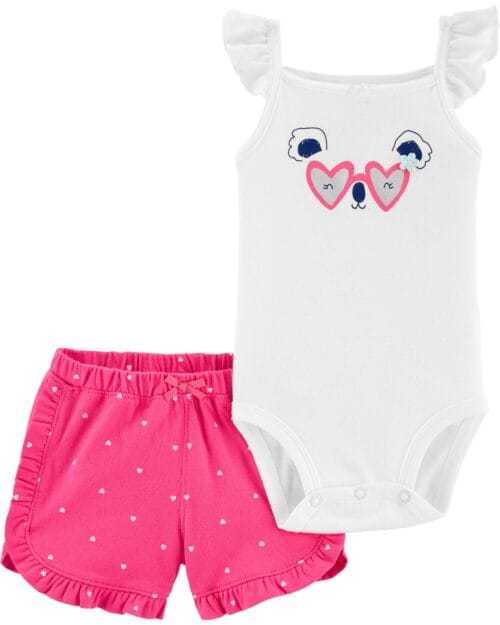 Set de 2 Piezas Pantalón Corto Y Bodie