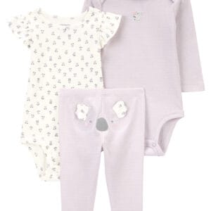 Set de 3 Piezas Koala y Flores