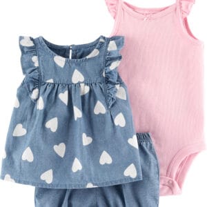 Set de 3 Piezas Corazones