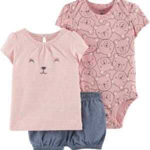 Set de 3 Piezas Estampados Oso