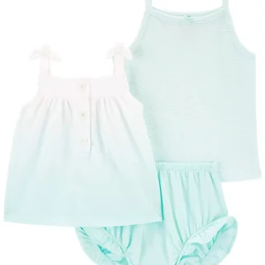 Set de 3 Piezas Tono Aguamarina