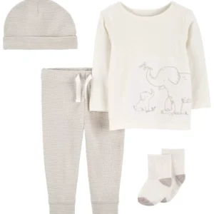 Set De Primer Estampado Elefante