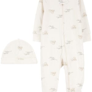 Set De Primer Estampado Elefante y Osos