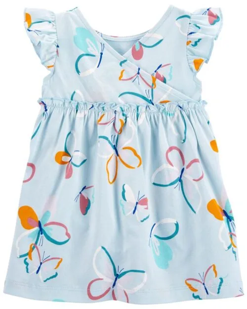 Vestido Azul Estampado