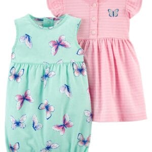 Set de Vestido Y Enterizo Mariposas