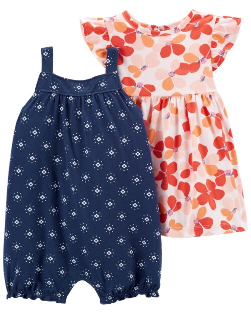 Set de Vestido Y Enterizo Estampado