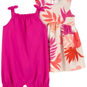 Set de Vestido Y Enterizo Fucsias